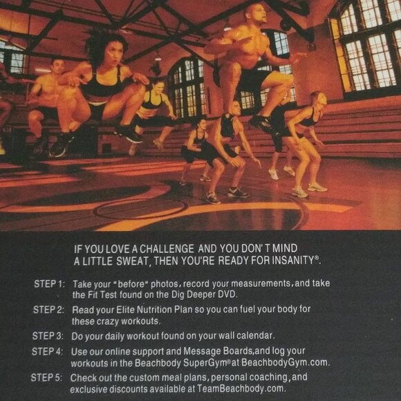 Insanity 60 Day Total Body Conditioning Program 10 Dvd Box (NEW) - Picture 7 of 7